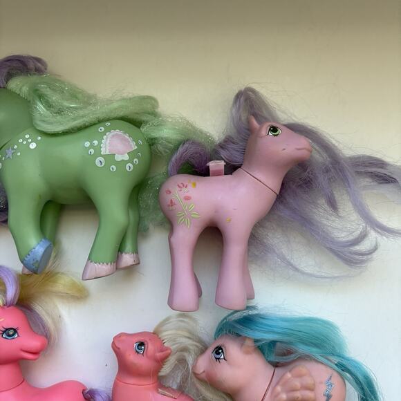 Vintage 1980’s Lot 7 My Little‎ Pony MLP Hasbro Lanard Fakies Ponies Horses Used - Picture 10 of 10